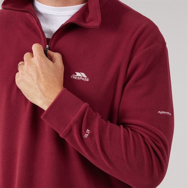 Trespass Herre Masonville Fleece Rød - Billede 5