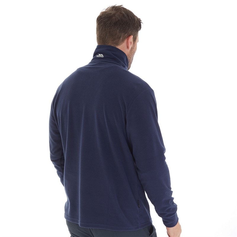 Trespass Herre Masonville 1/2 lynlås Micro Fleece Blå - Billede 2