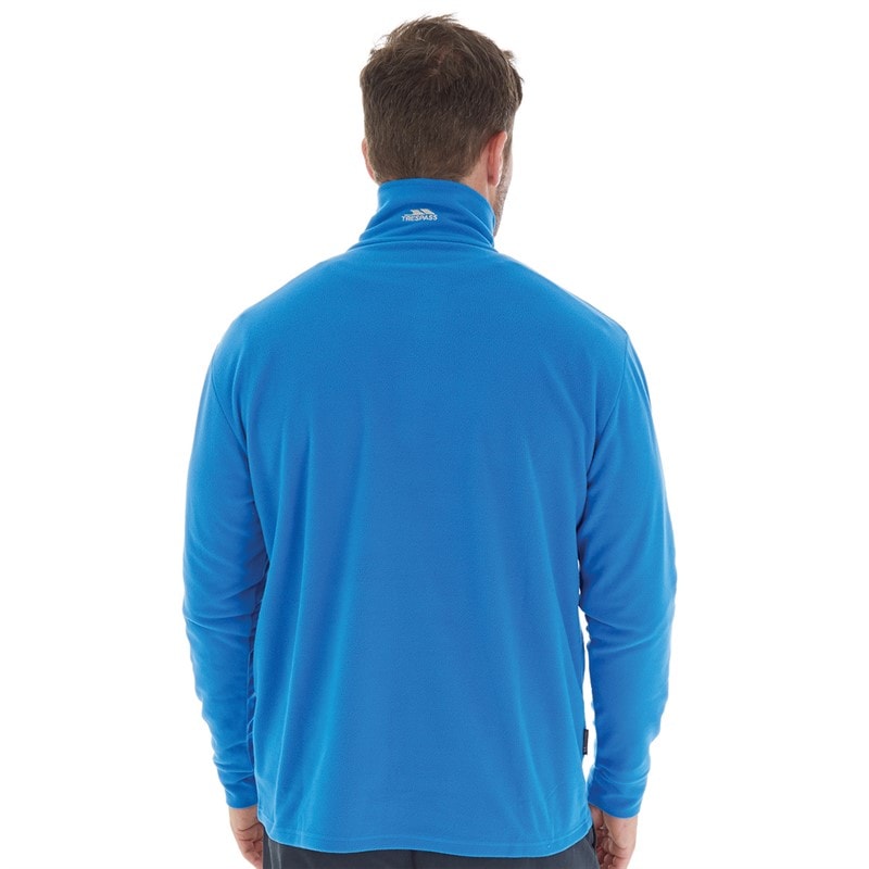 Trespass Herre Masonville 1/2 lynlås Mikro Fleece Blå - Billede 2