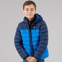 Trespass Junior Drenge Oskar Vatteret Hættejakke Navy / Blå