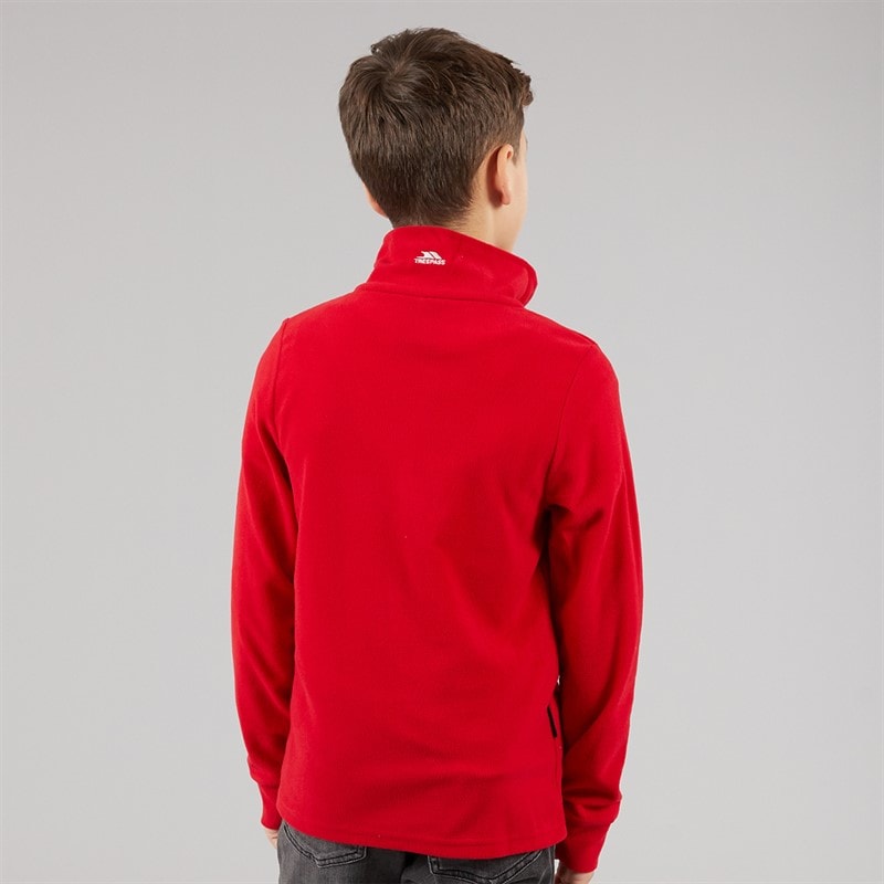 Trespass Drenge Masonville Fleece Rød - Billede 2