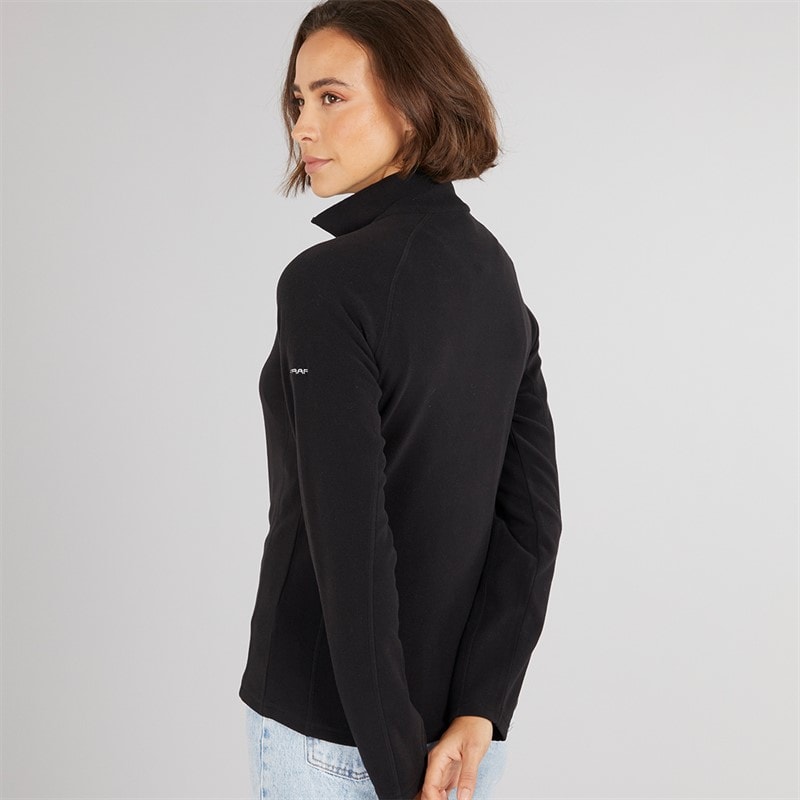 Trespass Dame Shiner 1/2 Lynlås Mikro Fleece Sort - Billede 2