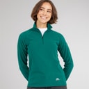 Trespass Dame Shiner 1/2 lynlås Mikro Fleece Teal