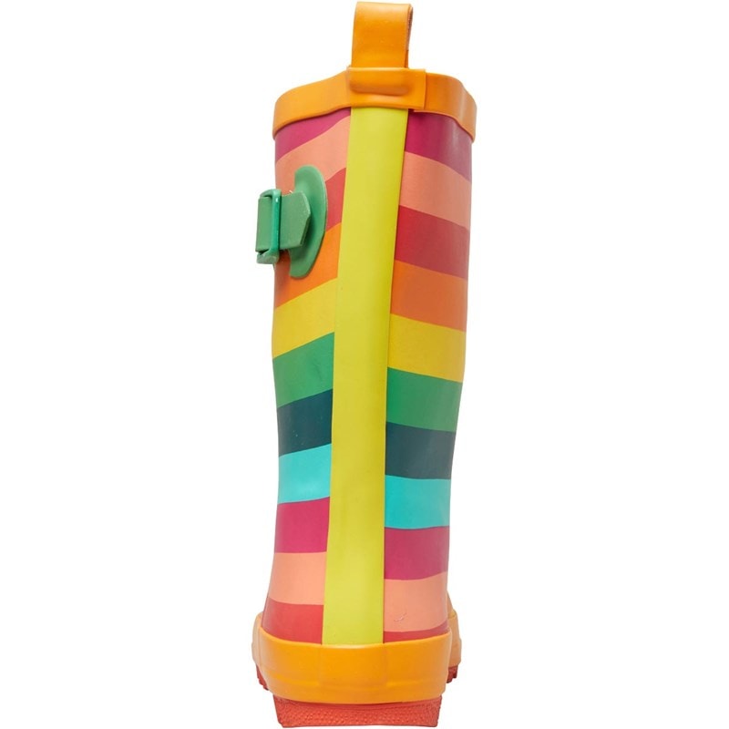 Trespass Junior Childrens Puddle Rainbow Printed Wellington Gummistøvler Flerfarvede Striber - Billede 4