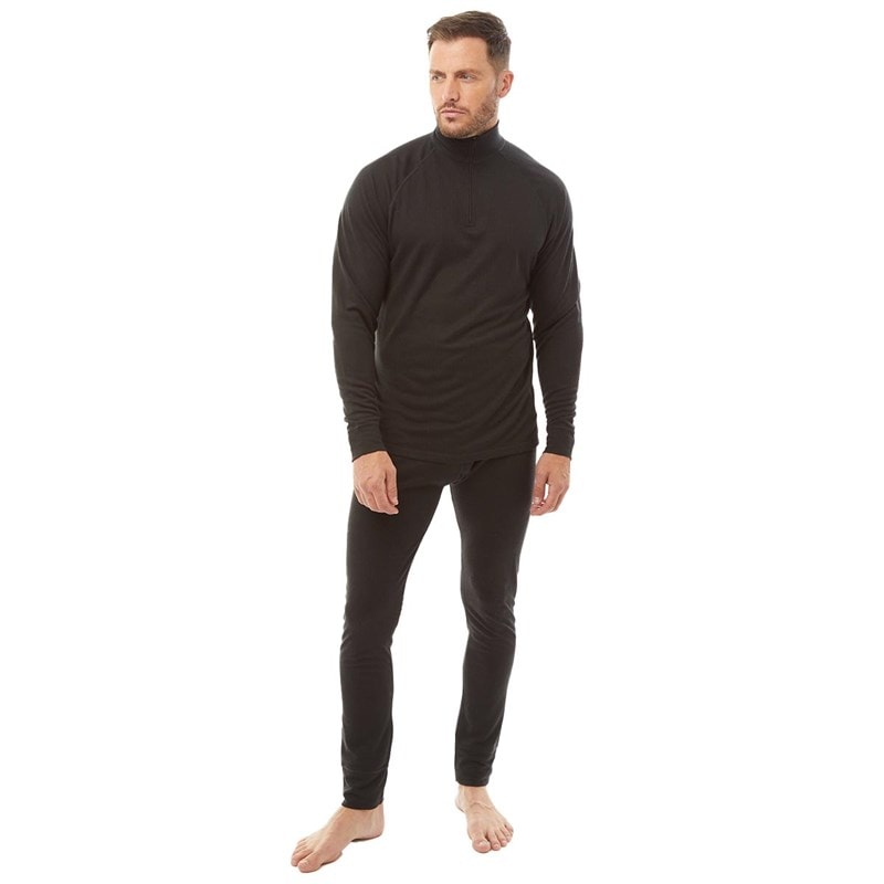 Trespass Herre Unite 360 Termisk Baselayer Sæt Sort