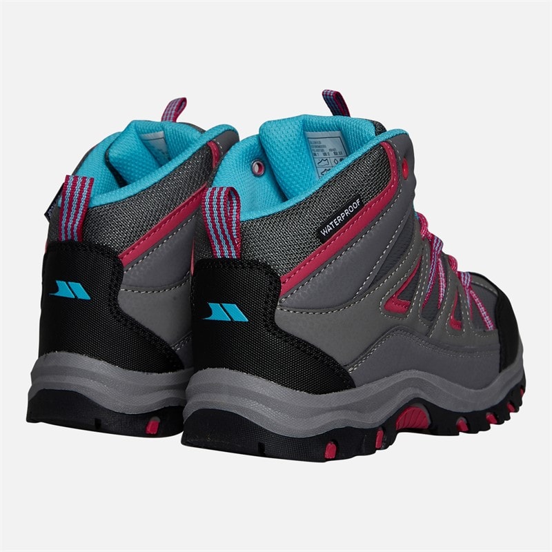 Trespass Piger Gillon 2 Mid Waterproof Vandrestøvler Grå - Billede 3