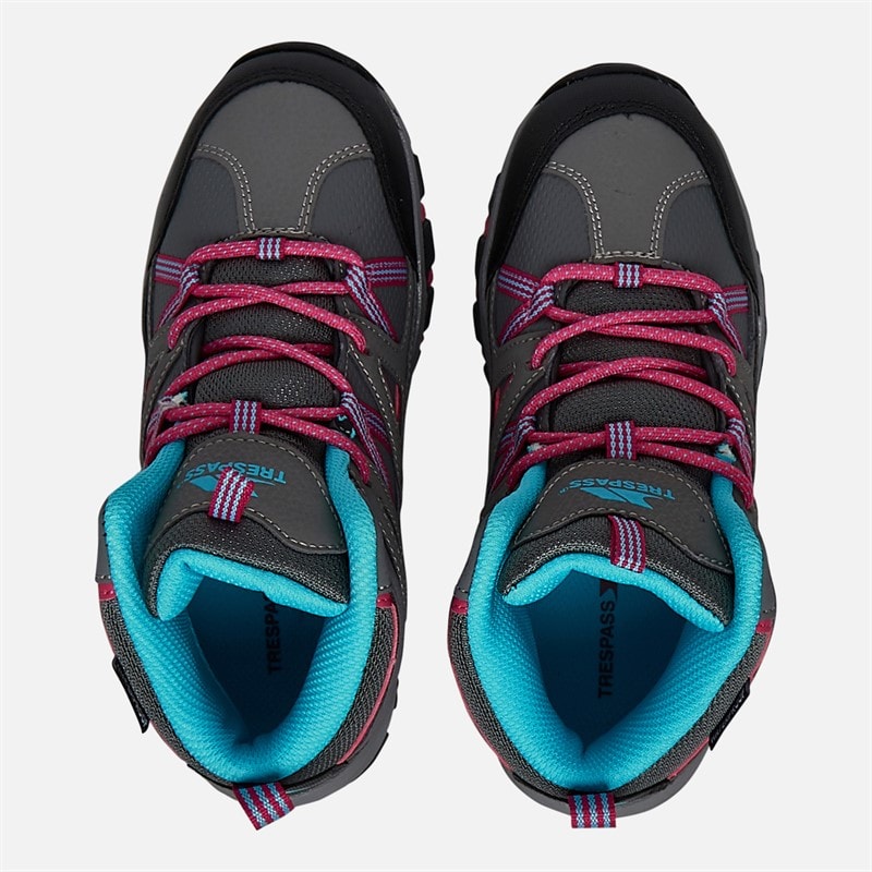 Trespass Piger Gillon 2 Mid Waterproof Vandrestøvler Grå - Billede 4