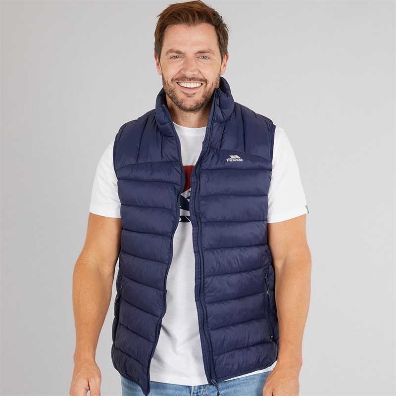 Trespass Herre Fergal Micro Polstret Vest Navy - Billede 5