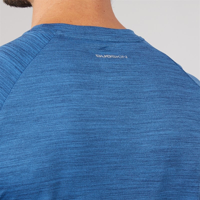 Trespass Herre Leecana Tech T-Shirt Blå Melange - Billede 5