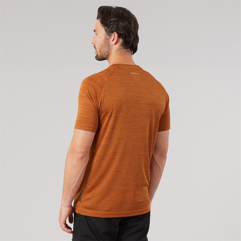 Trespass Herre Leecana Tech T-shirts orange - Billede 2