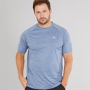 Trespass Herre Leecana Tech T-shirt Denim Blå Marmor