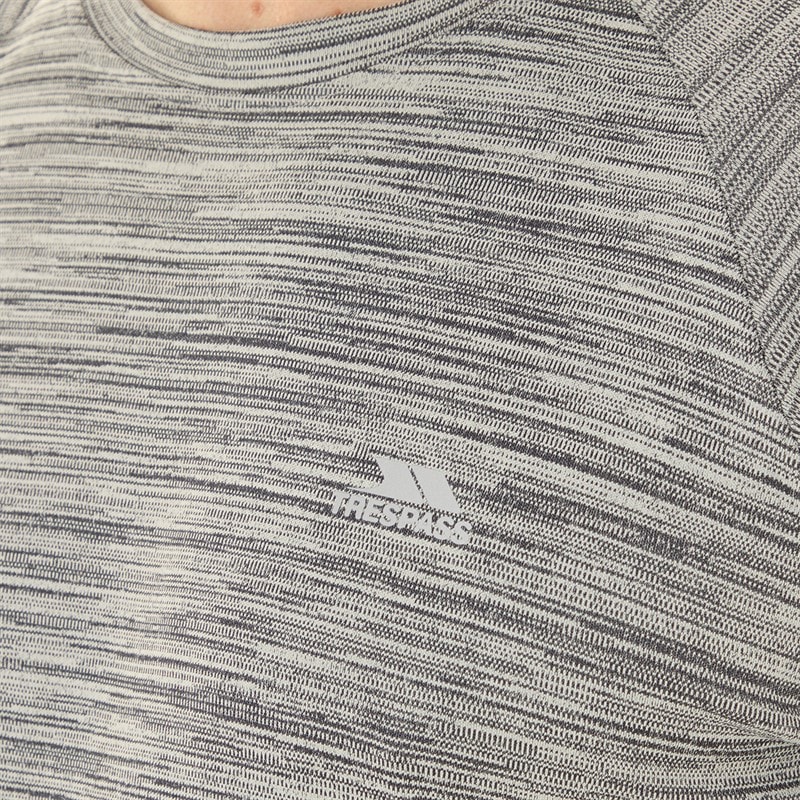 Trespass Herre Leecana Tech T-shirt Grå Melange - Billede 5