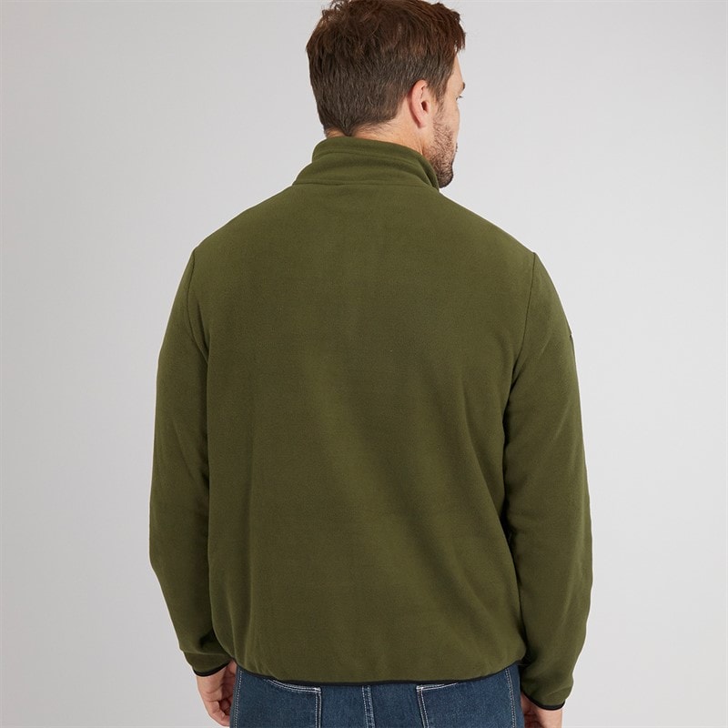 Trespass Herre Mcgeechan 1 / 2 Zip Micro Fleece Mørk Vinstok - Billede 2