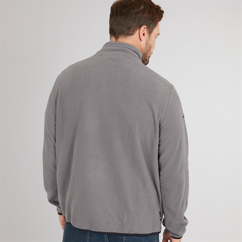 Trespass Herre Mcgeechan 1 / 2 Zip Micro Fleece Mellem Grå - Billede 2