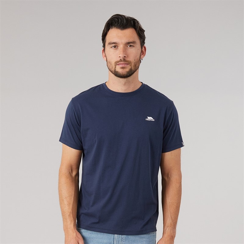 Trespass Herre Svensson Ryg Logo T-Shirt Navy - Billede 2