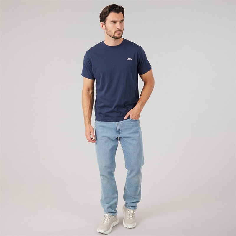 Trespass Herre Svensson Ryg Logo T-Shirt Navy - Billede 4