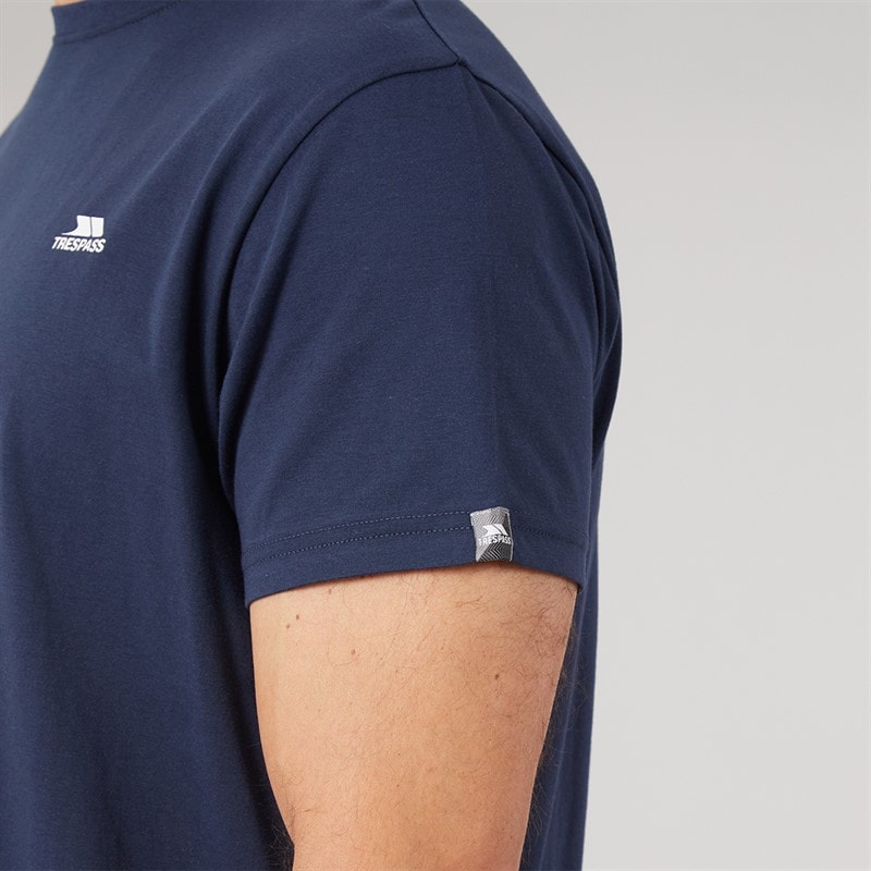 Trespass Herre Svensson Ryg Logo T-Shirt Navy - Billede 5