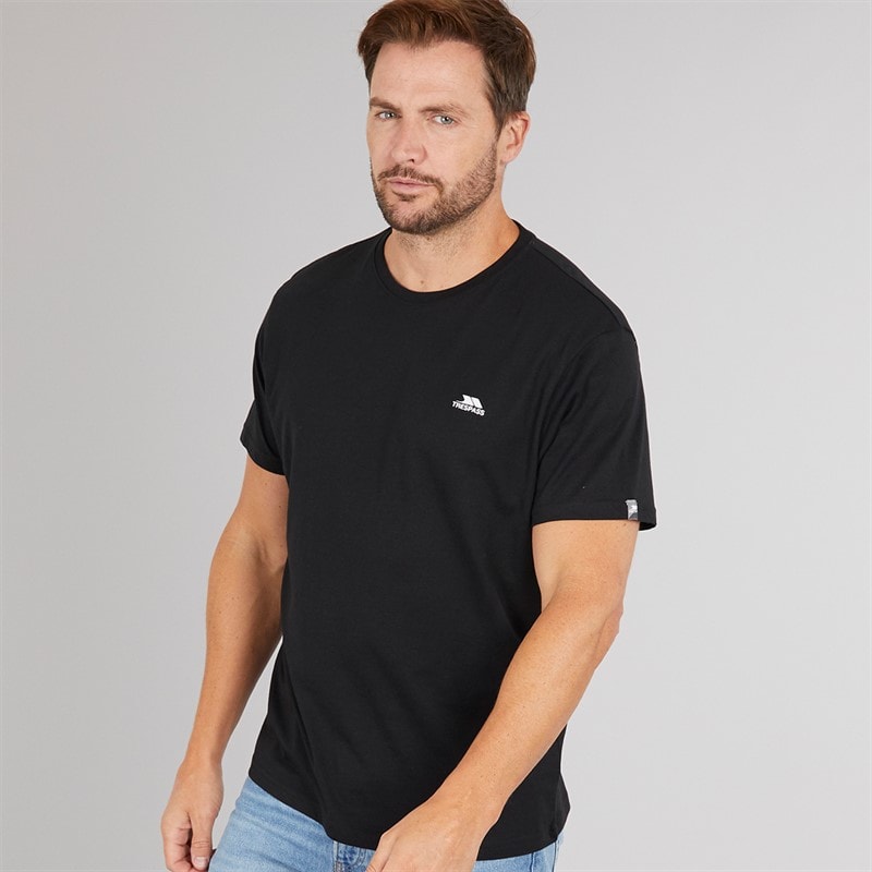 Trespass Herre Svensson Ryg Logo T-Shirt Sort - Billede 2