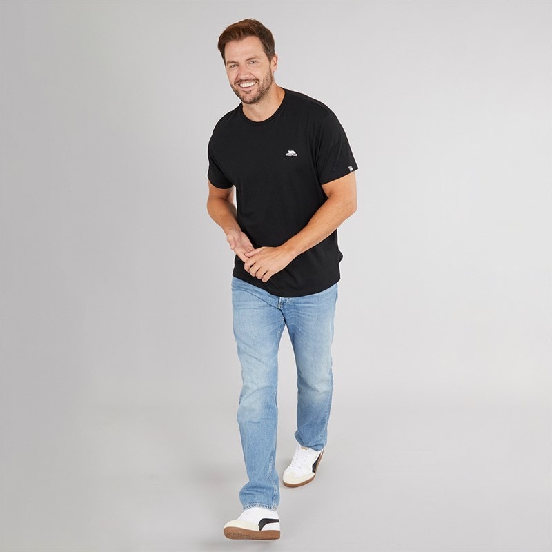 Trespass Herre Svensson Ryg Logo T-Shirt Sort - Billede 4