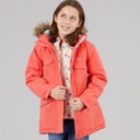 Trespass Piger Larission Isoleret Vandtæt Parka Soft Orange