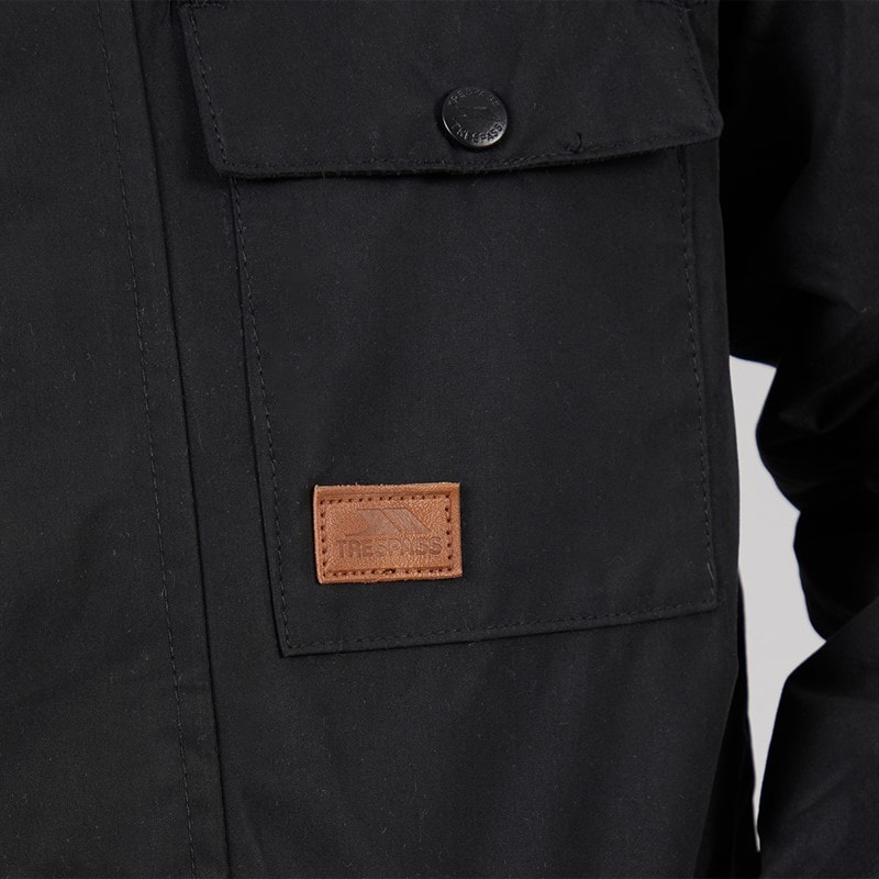 Trespass Junior Drenge Upsider Isoleret Vandtæt Parka Sort - Billede 3