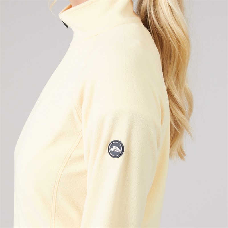 Trespass Dame Shiner 2 1/2 Zip Mikro Fleece Creme - Billede 5