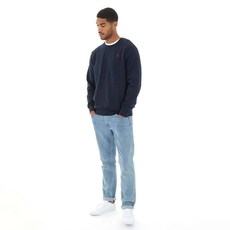 MCS Herre Rundhals Sweatshirt Mørk Safir - Billede 4