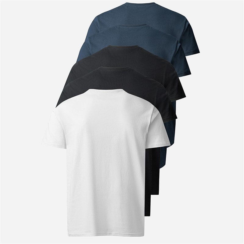 MCS Herre Ohio Fem Pak T-shirts Mørk Safir/Mørk Safir/Skoæske/Skoæske/Hvid Darksap/Darksap/Taps/Taps/Whi - Billede 2