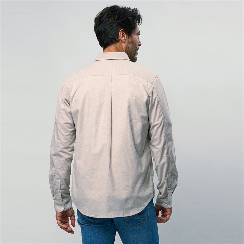 MCS Herre Greg Skjorte Silver Mink - Billede 2