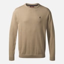 MCS Herre Rund Hals Ellison Strik Sweater  Silver Mink