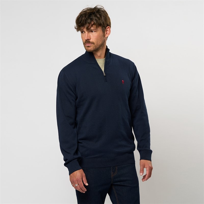 MCS Herre Eli Strik Sweater Dark Sapphire