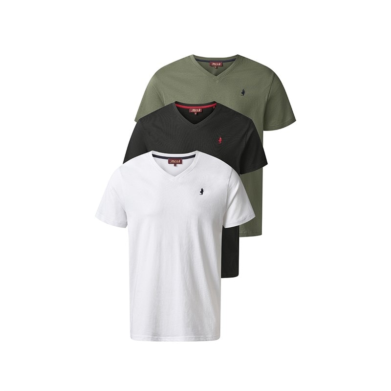 MCS Herre Texacana Tre Pak T-shirts Tapshoe/Beetle/Hvid