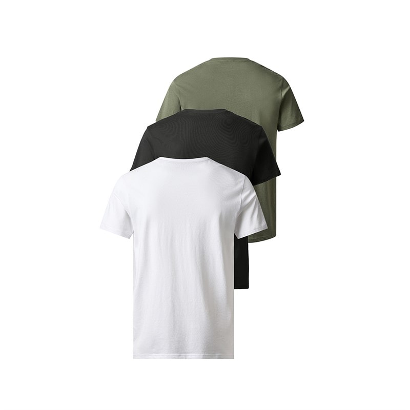 MCS Herre Texacana Tre Pak T-shirts Tapshoe/Beetle/Hvid - Billede 2