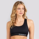 Reebok Sports-BH Top til Kvinder Steffi Sort
