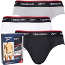 Reebok Herre Wiggins Performance 3-pak Underbukser Sort/Grå Melange/Hvid