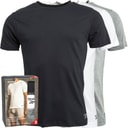 Reebok Herre Santo T-Shirts 3-pak Sort/Grå Melange/Hvid