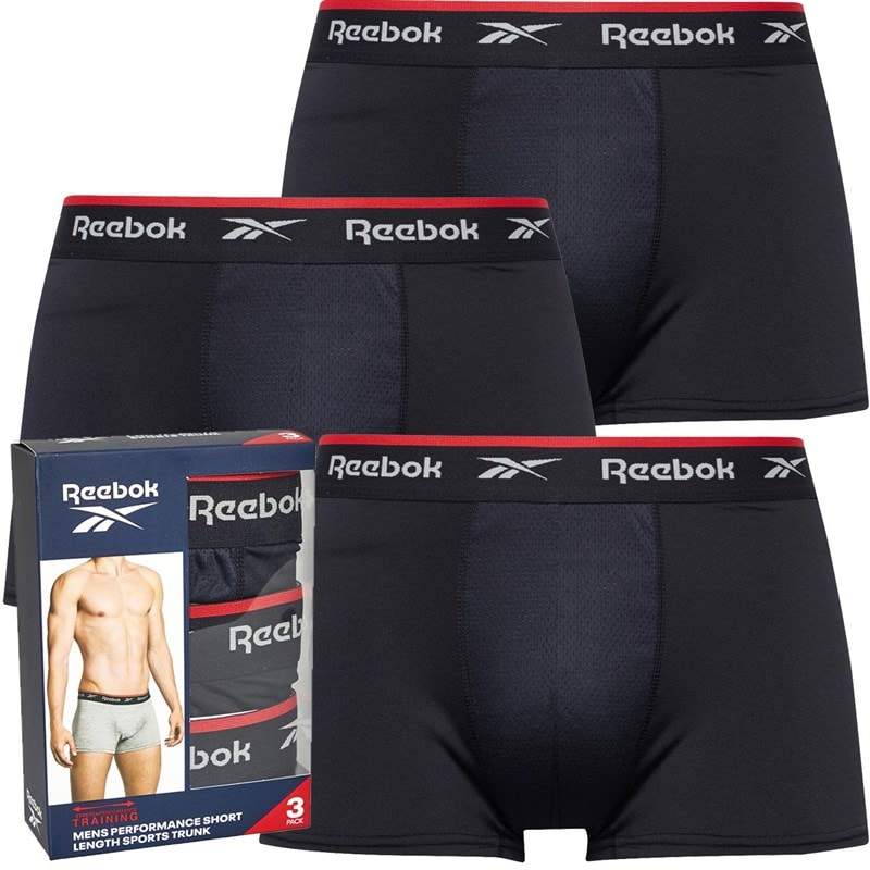 Reebok Herre Redgrave Performance 3-pak Shorts Trunks Sort