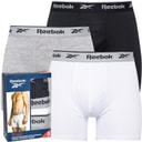 Reebok Herre Ainslie Performance Tre Pak Medium Trunks Sort/Grå Melange/Hvid