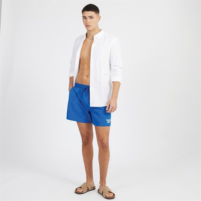 Reebok Herre Yale Svømme Shorts Kongeblå - Billede 4
