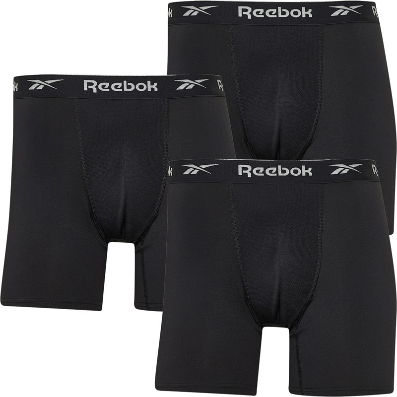 Reebok Herre Ainslie Performance 3-pak Medium Trunks Sort