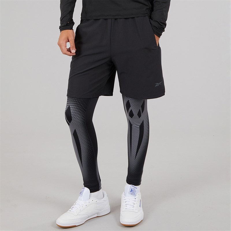 Reebok Herre Energi Genopretnings System Ydeevne Tights Sort/Grå