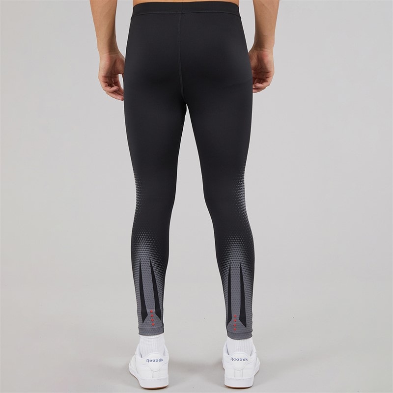 Reebok Herre Energi Genopretnings System Ydeevne Tights Sort/Grå - Billede 3