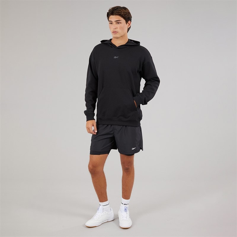 Reebok Herre Atlet Hoodie Sort - Billede 3