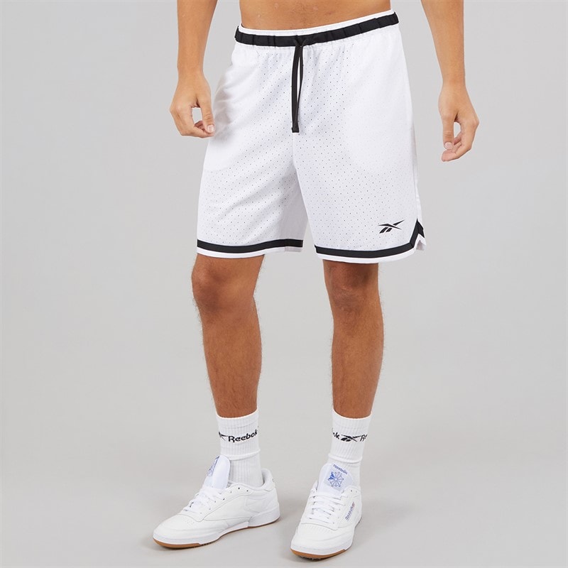 Reebok Herre Reebok Basketball 7 tommer Overgang Shorts Hvid - Billede 2