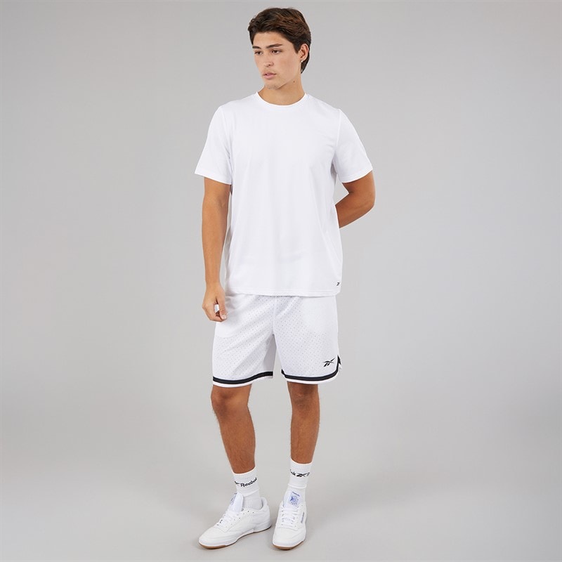 Reebok Herre Reebok Basketball 7 tommer Overgang Shorts Hvid - Billede 4