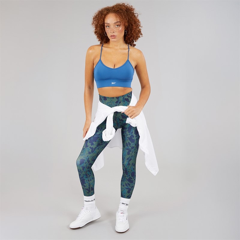 Reebok Dame ID Train AOP Høj talje stramme leggings Escape Green - Billede 4