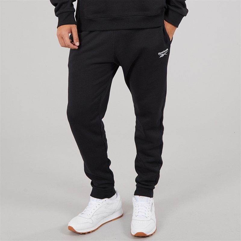 Reebok Herre Reebok Identity Lille Logo Fleece Joggebukser Sort
