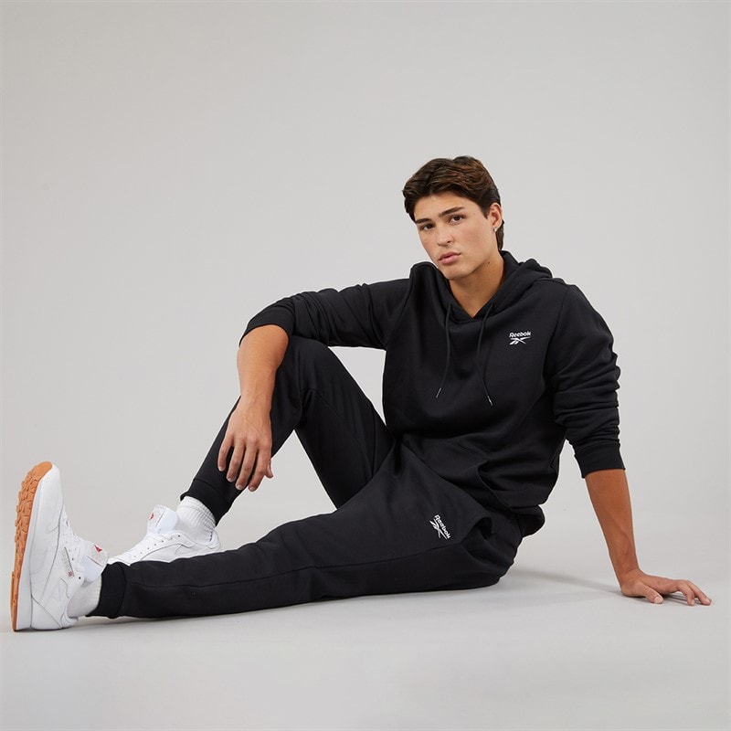 Reebok Herre Reebok Identity Lille Logo Fleece Joggebukser Sort - Billede 4