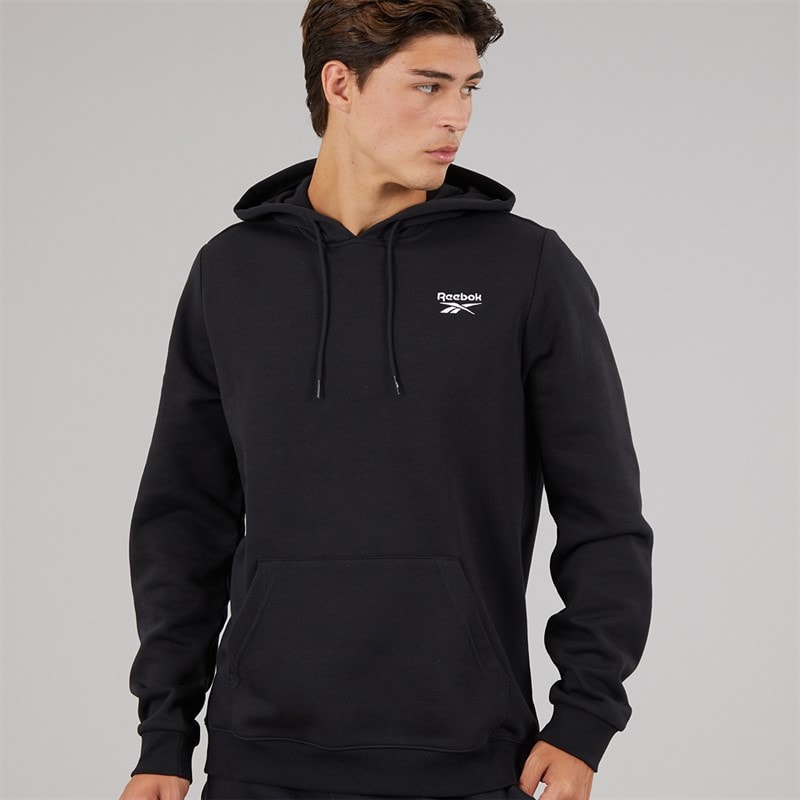 Reebok Herre Reebok Identity Lille Logo Fleece Hoodie Sort - Billede 2
