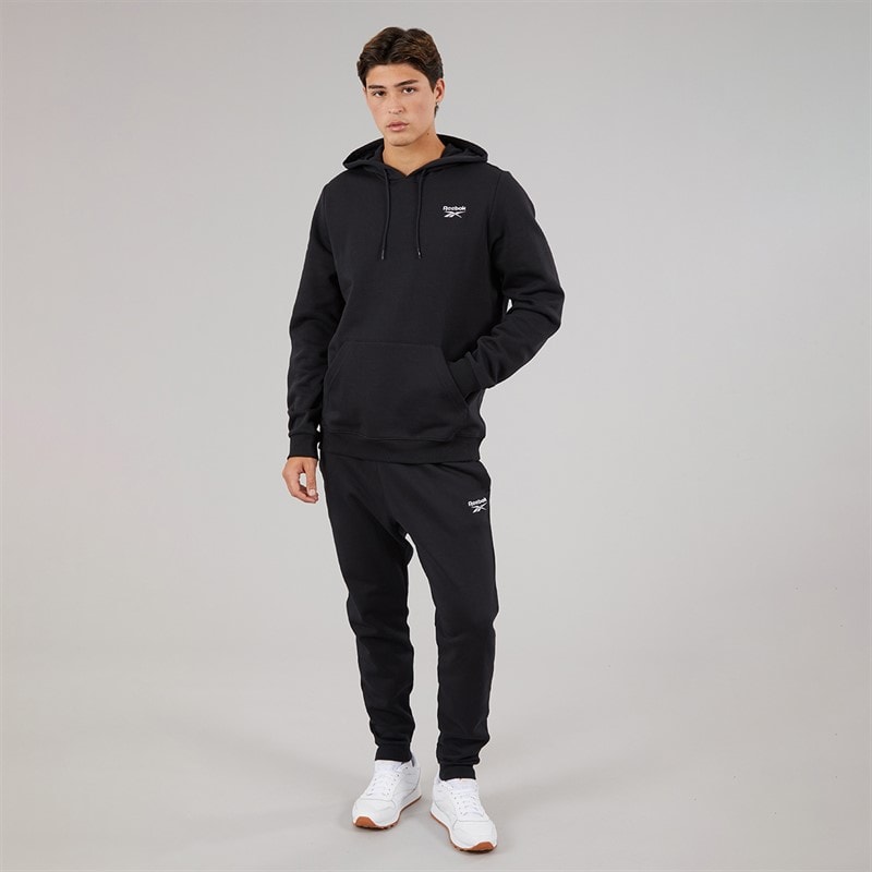 Reebok Herre Reebok Identity Lille Logo Fleece Hoodie Sort - Billede 4
